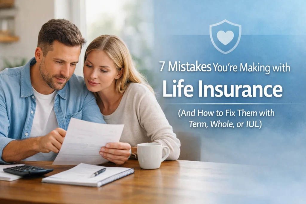 7 Mistakes You’re Making with Life Insurance (And How to Fix Them with Term, Whole, or IUL)